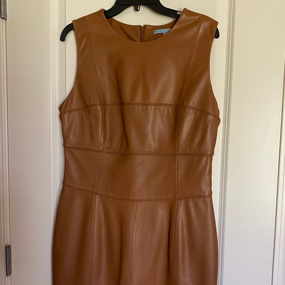 Antonio Milani NWOT leather dress size 12